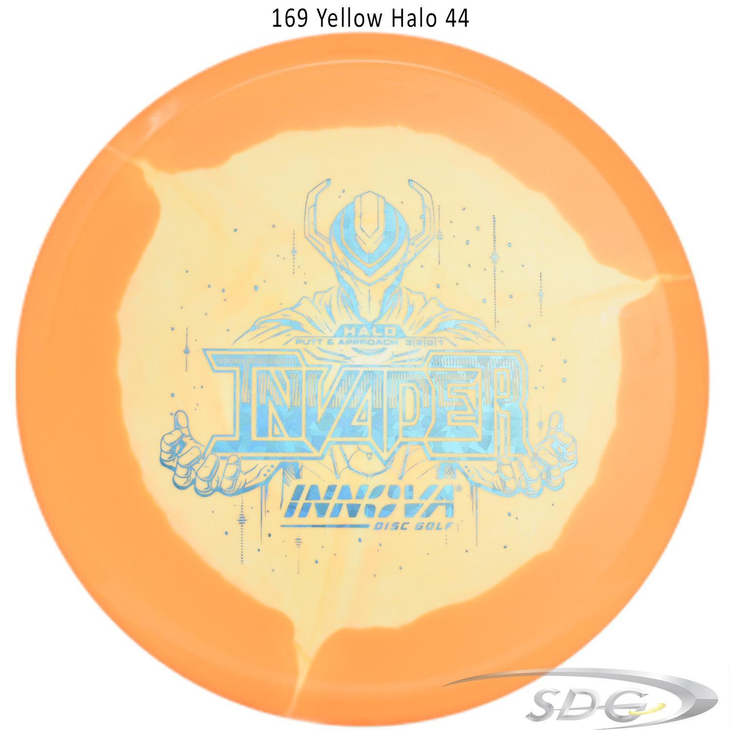 innova-halo-star-invader-disc-golf-putter 169 Yellow Halo 44 