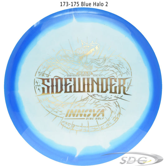 innova-halo-star-sidewinder-disc-golf-distance-driver 173-175 Blue Halo 2 