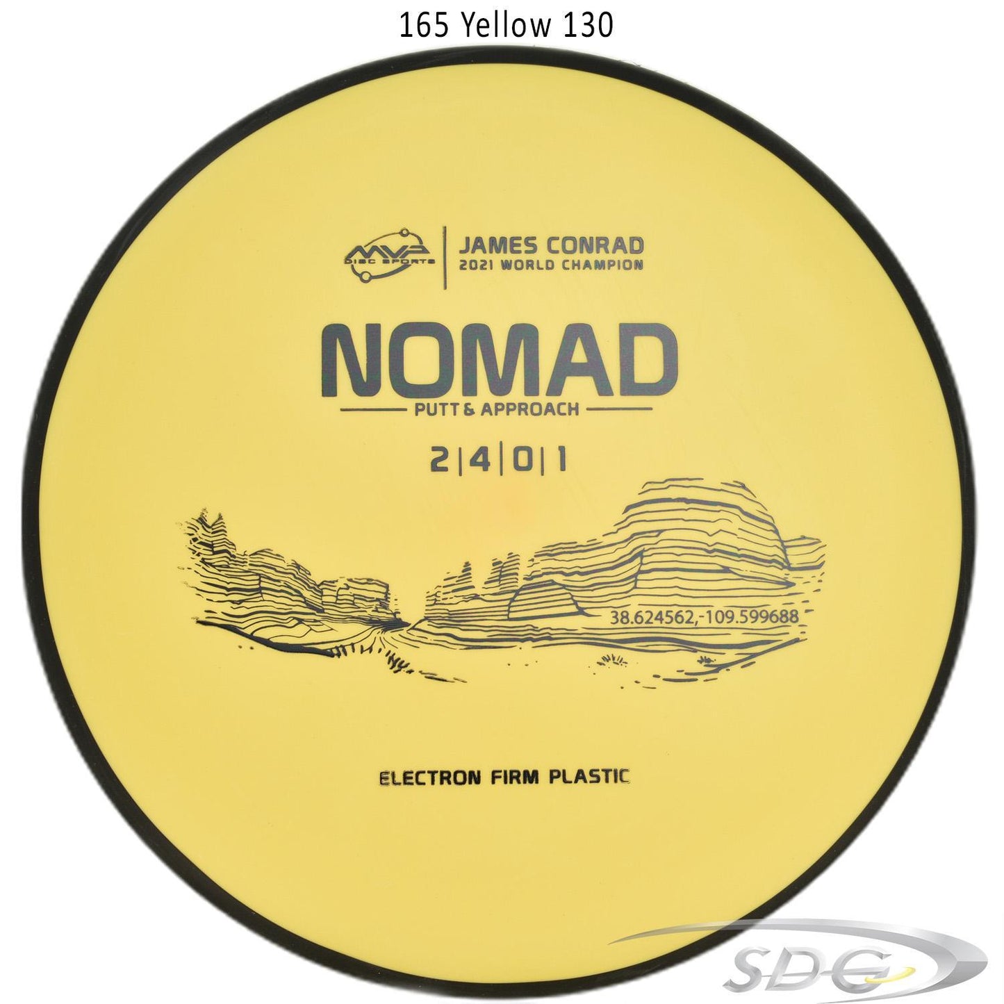 mvp-electron-nomad-firm-james-conrad-edition-disc-golf-putter 165 Yellow 130 
