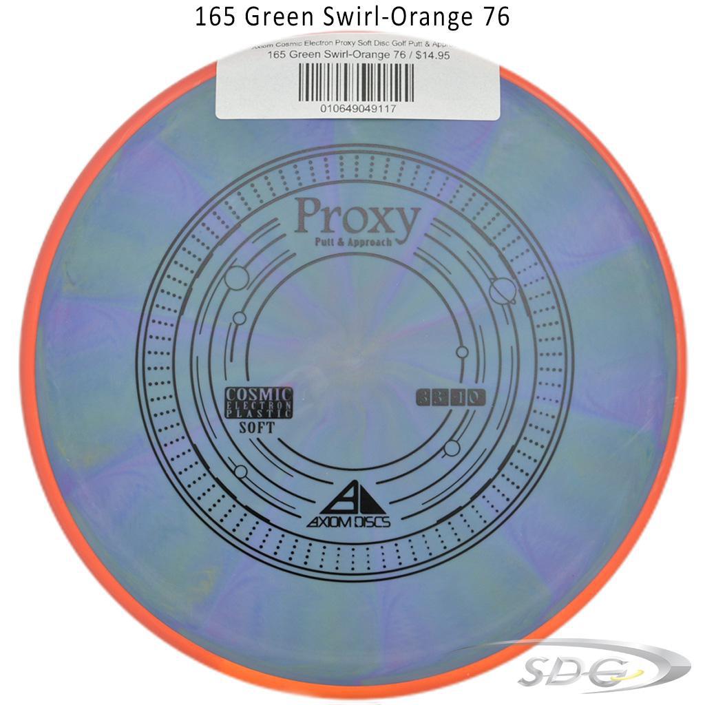 axiom-cosmic-electron-proxy-soft-disc-golf-putt-approach 165 Green Swirl-Orange 76
