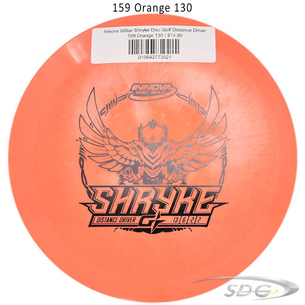 innova-gstar-shryke-disc-golf-distance-driver 159 Orange 130 
