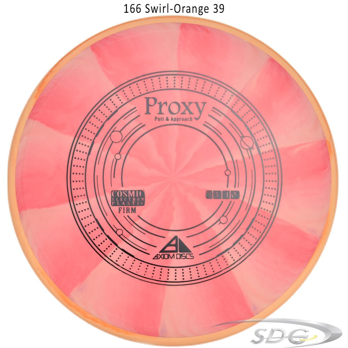 axiom-cosmic-electron-proxy-firm-disc-golf-putt-approach 166 Swirl-Orange 39 
