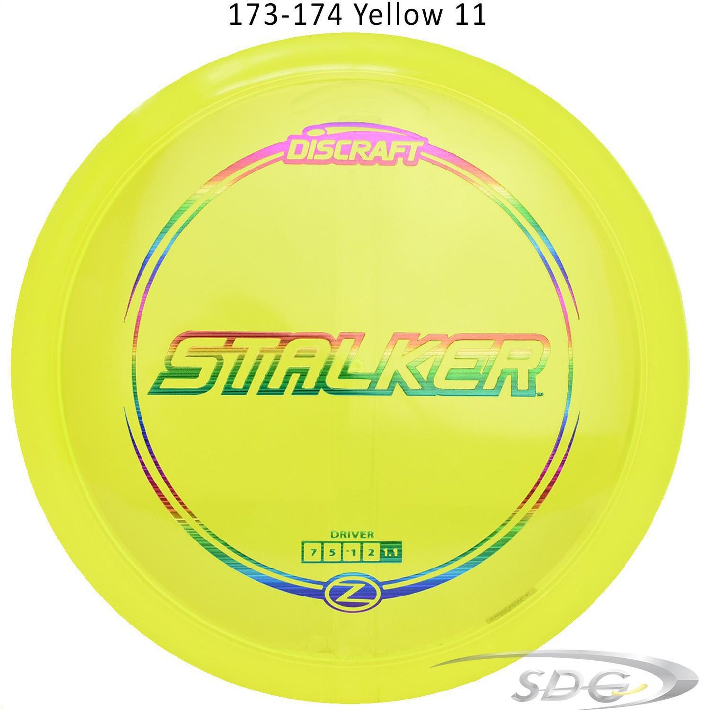 discraft-z-line-stalker-disc-golf-fairway-driver 173-174 Yellow 11 