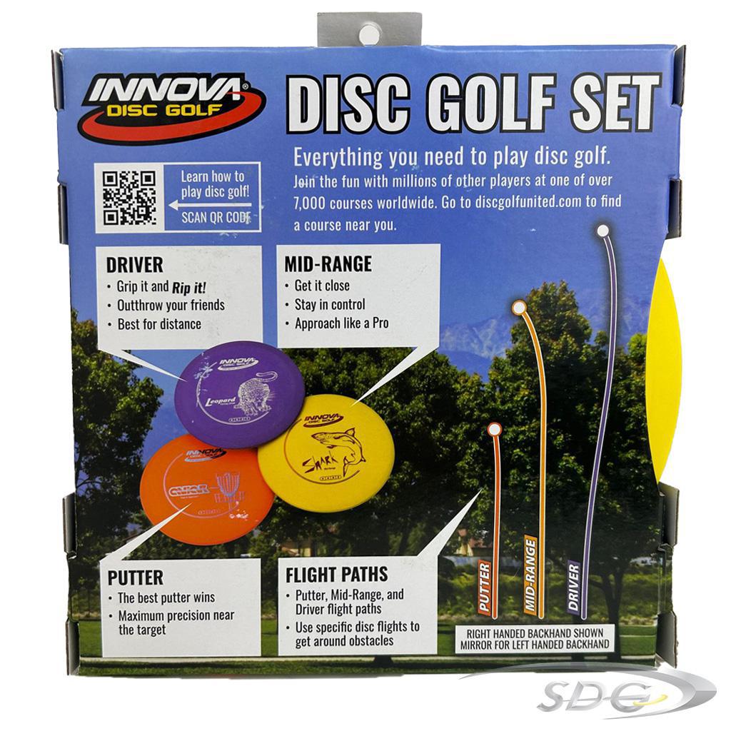 Innova DX Disc Golf Starter Set back of box 