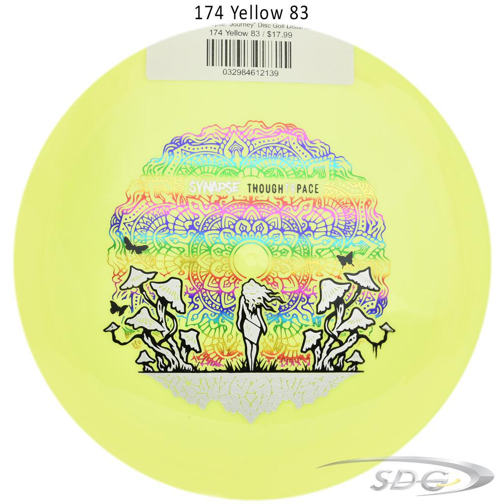 tsa-aura-synapse-journey-disc-golf-distance-driver 174 Yellow 83 