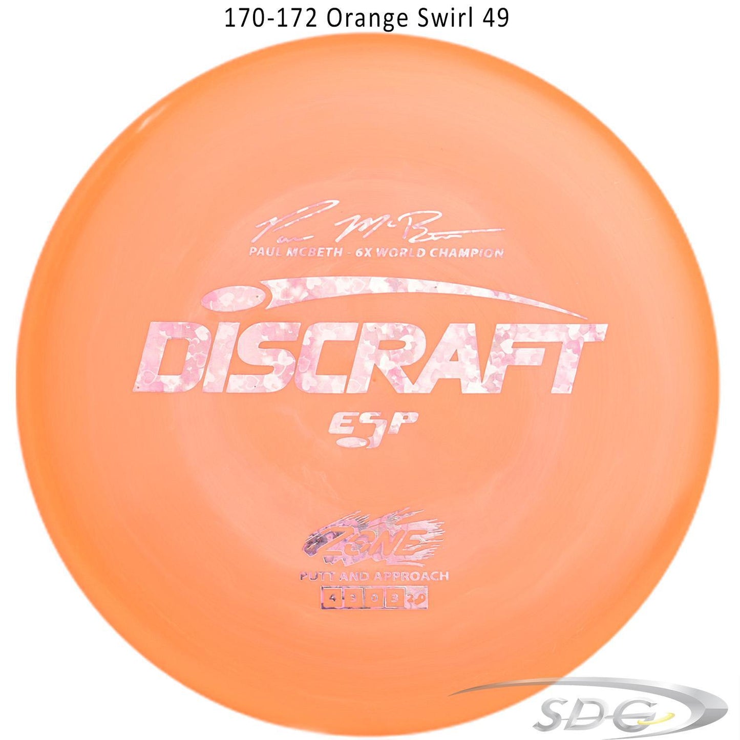 discraft-esp-zone-6x-paul-mcbeth-signature-series-disc-golf-putter 170-172 Orange Swirl 49