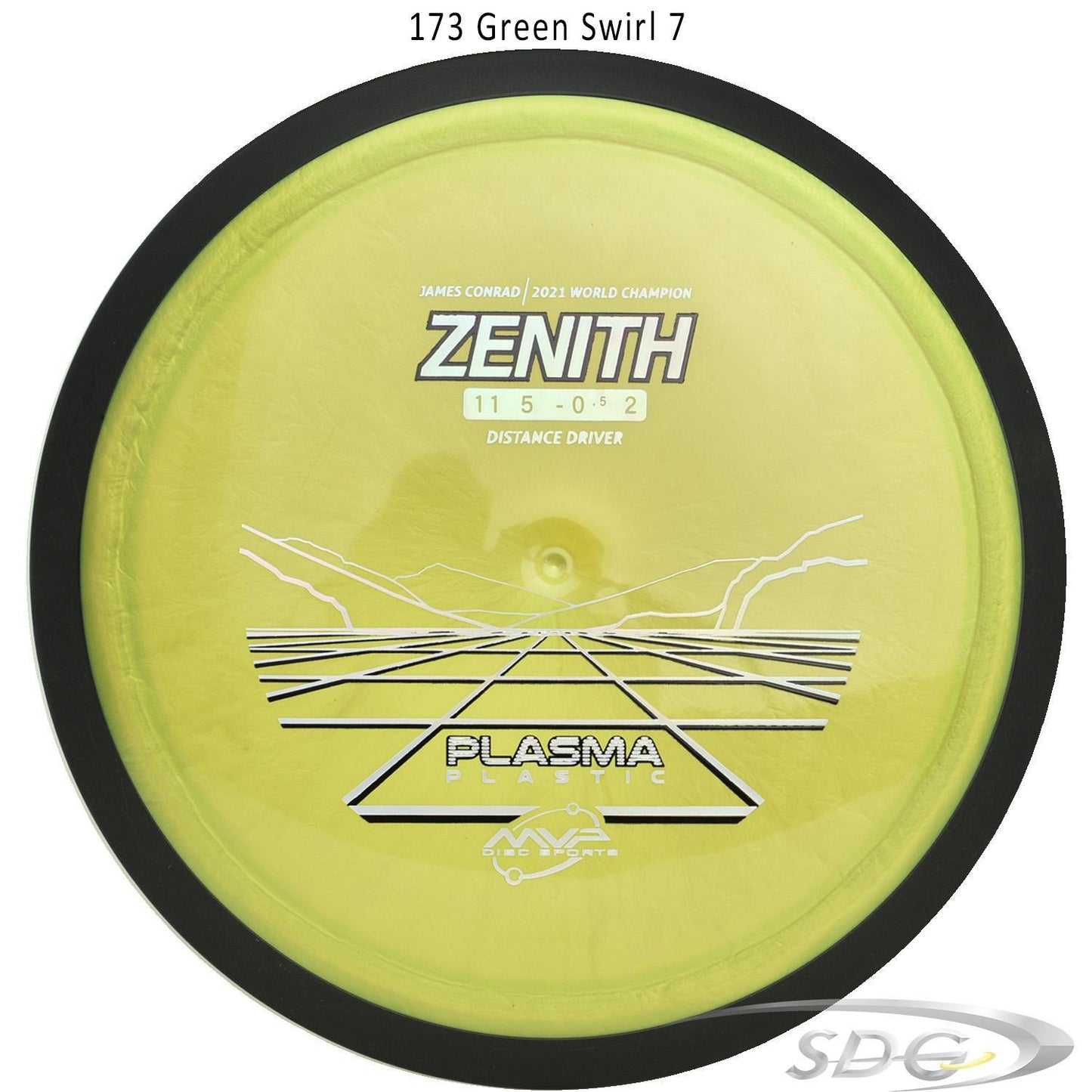 mvp-plasma-zenith-disc-golf-distance-driver 173 Green Swirl 7 