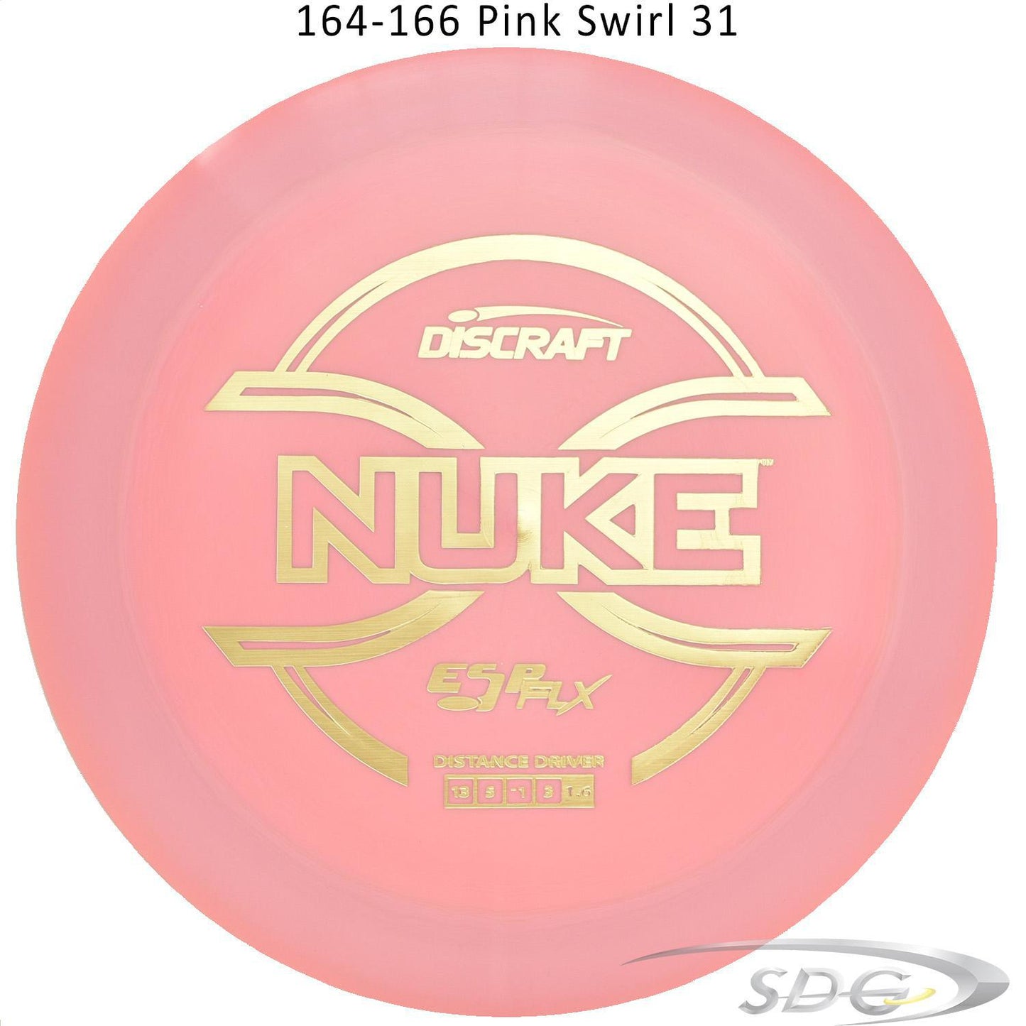 discraft-esp-flx-nuke-disc-golf-distance-driver 164-166 Pink Swirl 31 