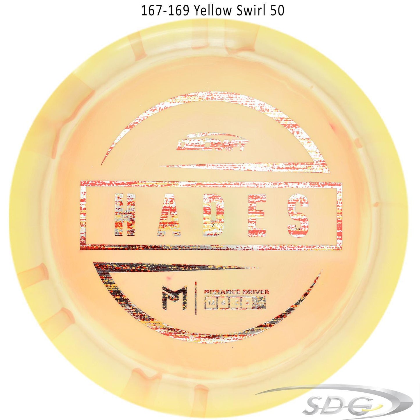 discraft-esp-hades-paul-mcbeth-signature-series-disc-golf-distance-driver 167-169 Yellow Swirl 50