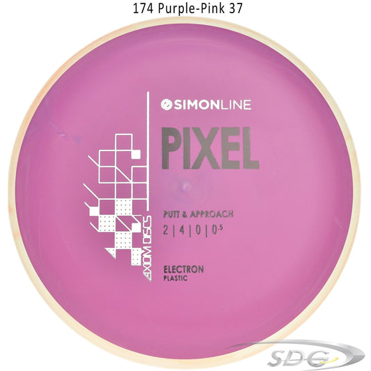 axiom-electron-pixel-medium-simon-line-disc-golf-putter 174 Purple-Pink 37 