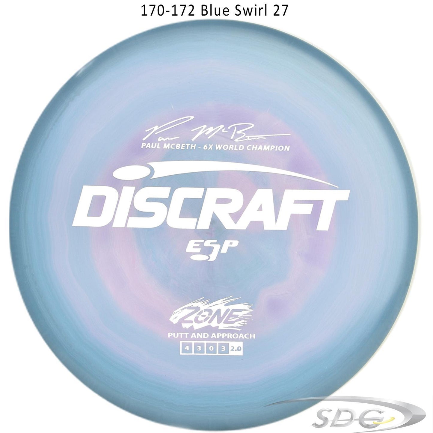 Discraft ESP Zone 6X Paul McBeth Signature Series Disc Golf Putter