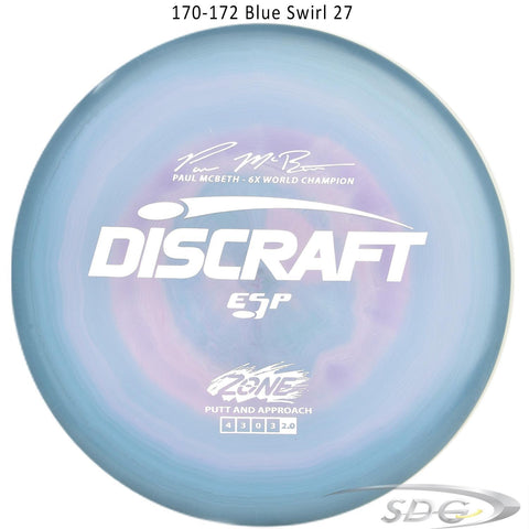 Discraft ESP Zone 6X Paul McBeth Signature Series Disc Golf Putter (172-170 Weights)