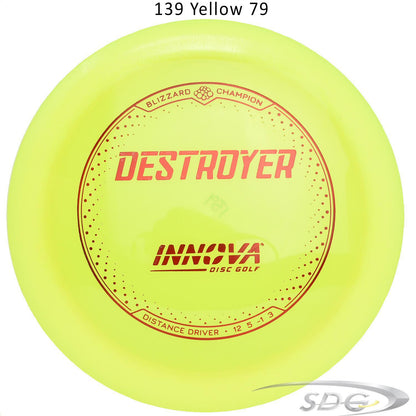 innova-blizzard-champion-destroyer-disc-golf-distance-driver 139 Yellow 79