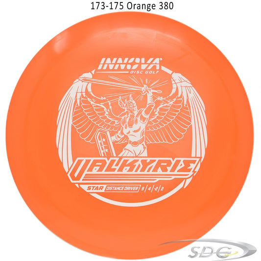 innova-star-valkyrie-disc-golf-distance-driver 173-175 Orange 380 