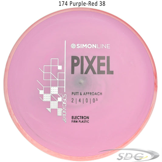 axiom-electron-pixel-firm-simon-line-disc-golf-putter 174 Purple-Red 38 