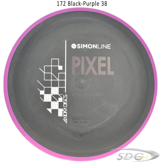 axiom-electron-pixel-soft-simon-line-disc-golf-putter 172 Black-Purple 38 