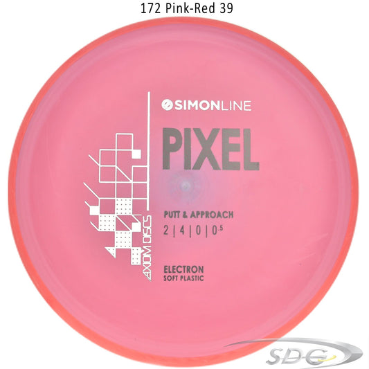 axiom-electron-pixel-soft-simon-line-disc-golf-putter 172 Pink-Red 39 