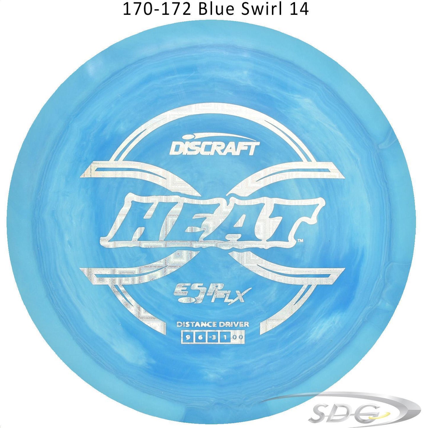 discraft-esp-flx-heat-dis-golf-distance-driver 170-172 Blue Swirl 14 