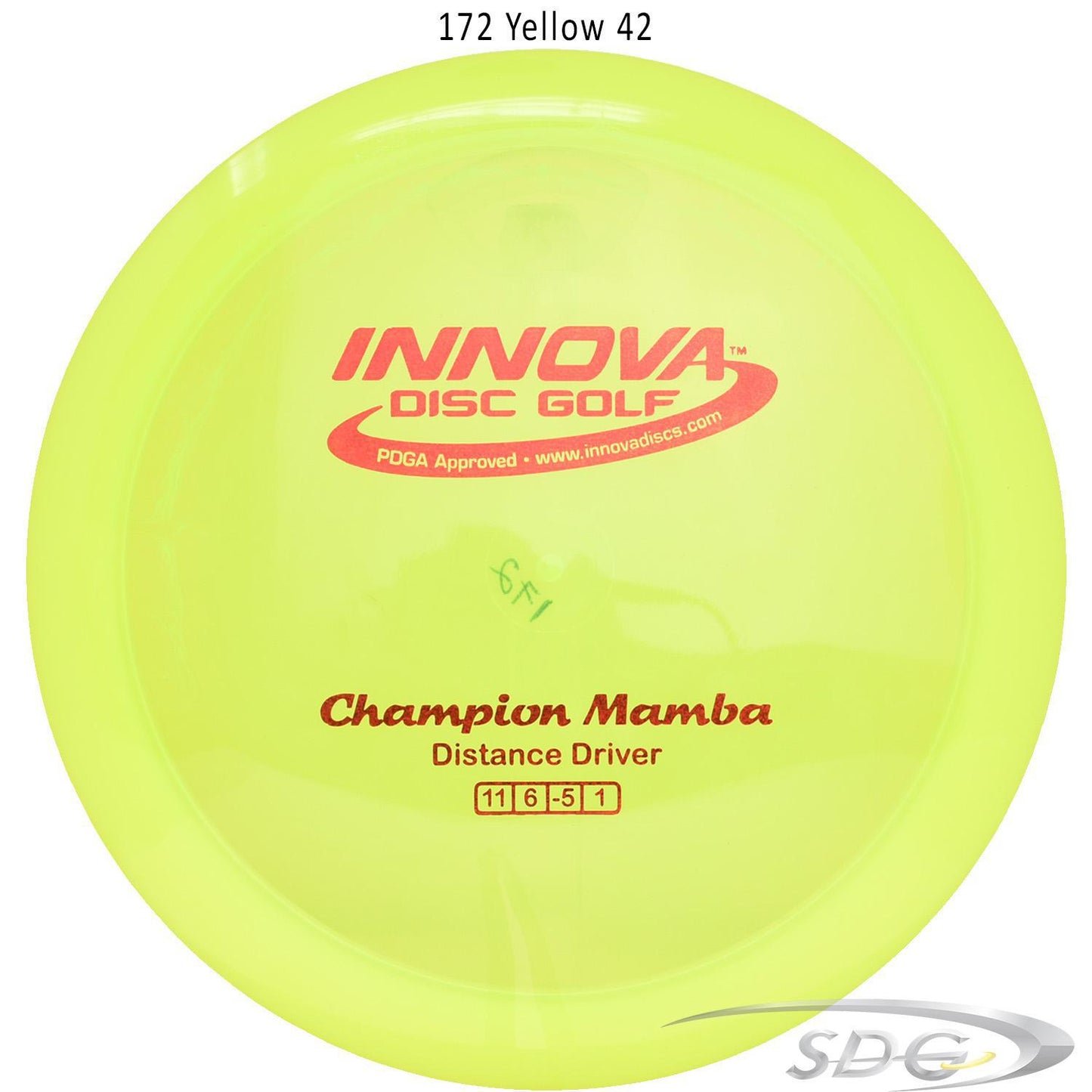 innova-champion-mamba-disc-golf-distance-driver 172 Yellow 42 