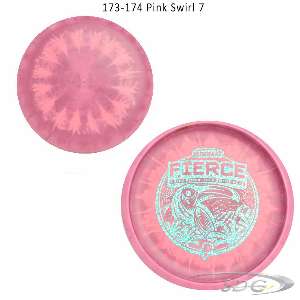 discraft-esp-fierce-bottom-stamp-2023-paige-pierce-tour-series-disc-golf-putter 173-174 Pink Swirl 7 