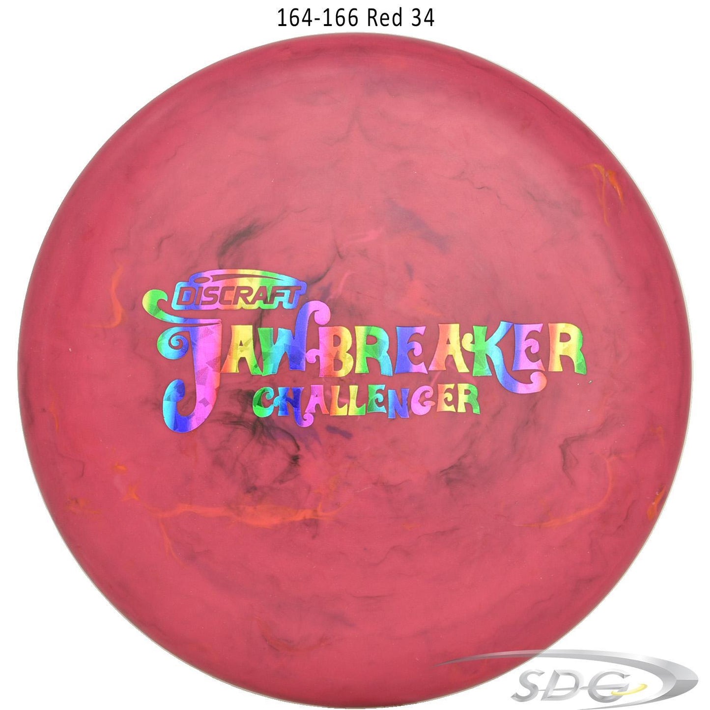 discraft-jawbreaker-challenger-disc-golf-putter 164-166 Red 34 