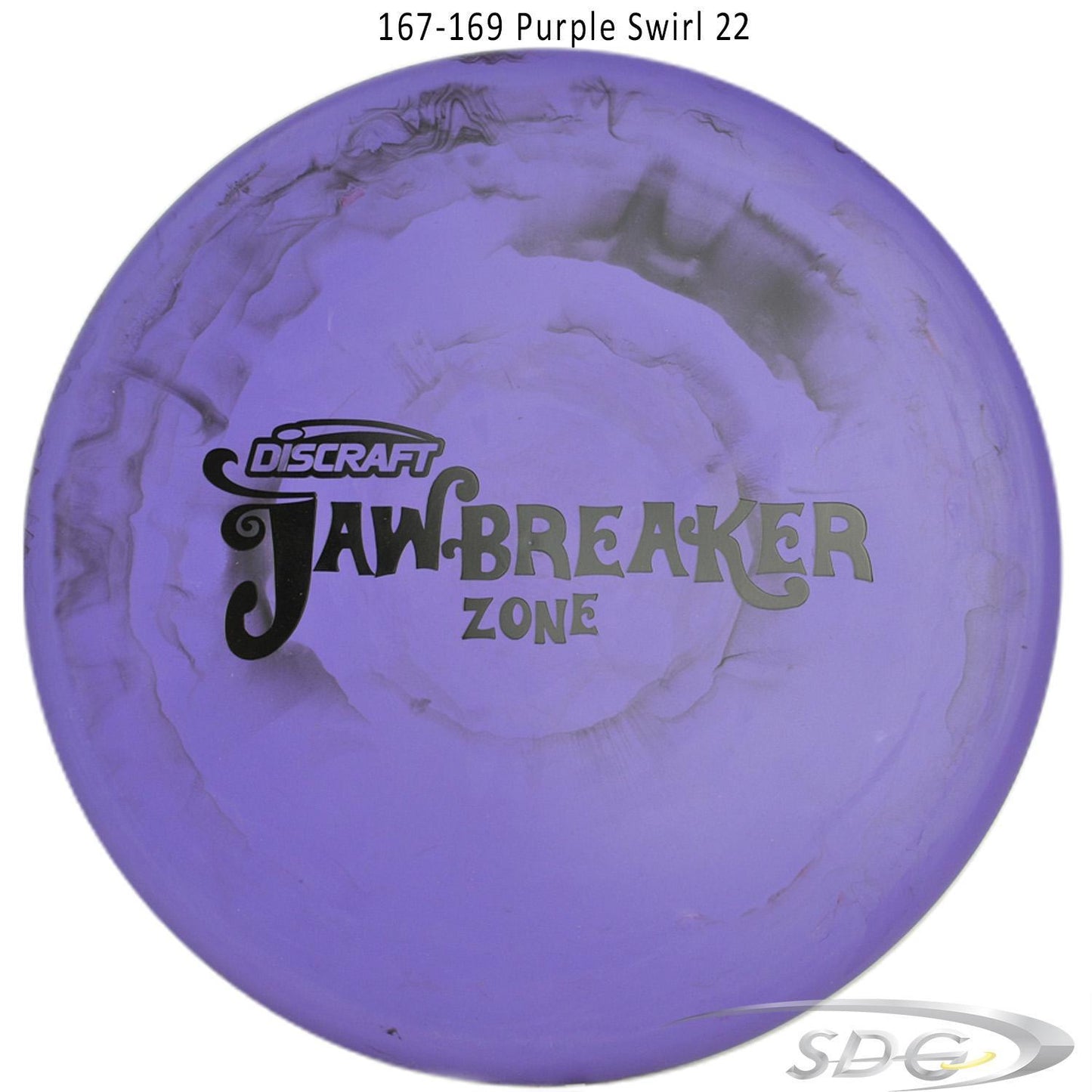 discraft-jawbreaker-zone-disc-golf-putter 167-169 Purple Swirl 22