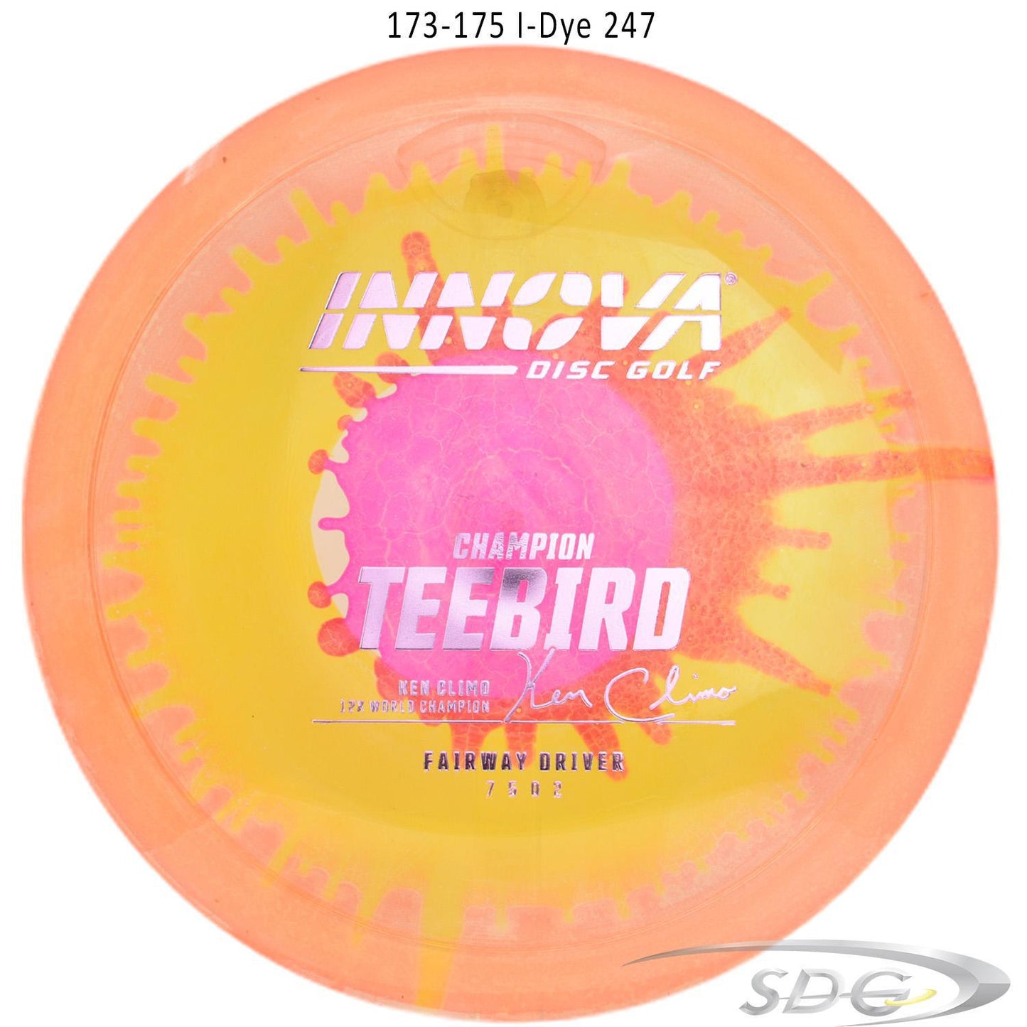 innova-champion-teebird-i-dye-disc-golf-fairway-driver 173-175 I-Dye 247 