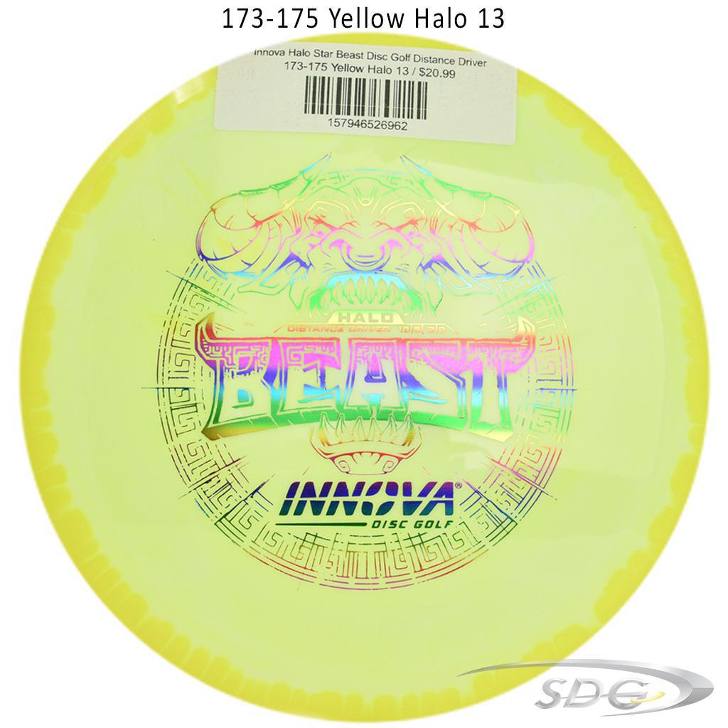 innova-halo-star-beast-disc-golf-distance-driver 173-175 Yellow Halo 13