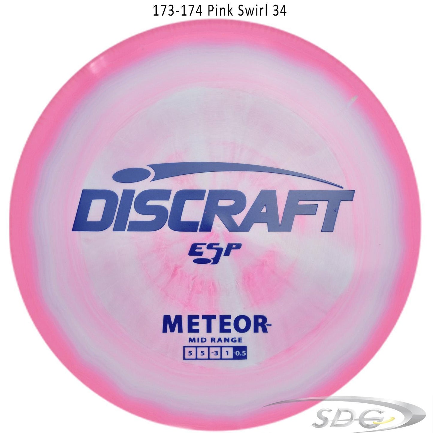 discraft-esp-meteor-disc-golf-mid-range 173-174 Pink Swirl 34
