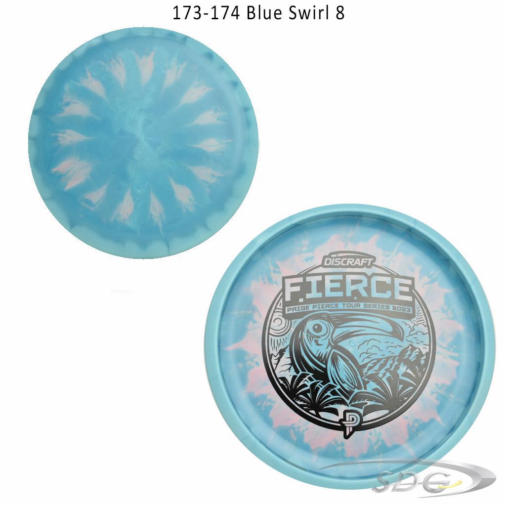 discraft-esp-fierce-bottom-stamp-2023-paige-pierce-tour-series-disc-golf-putter 173-174 Blue Swirl 8 