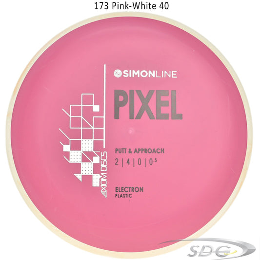 axiom-electron-pixel-medium-simon-line-disc-golf-putter 173 Pink-White 40 