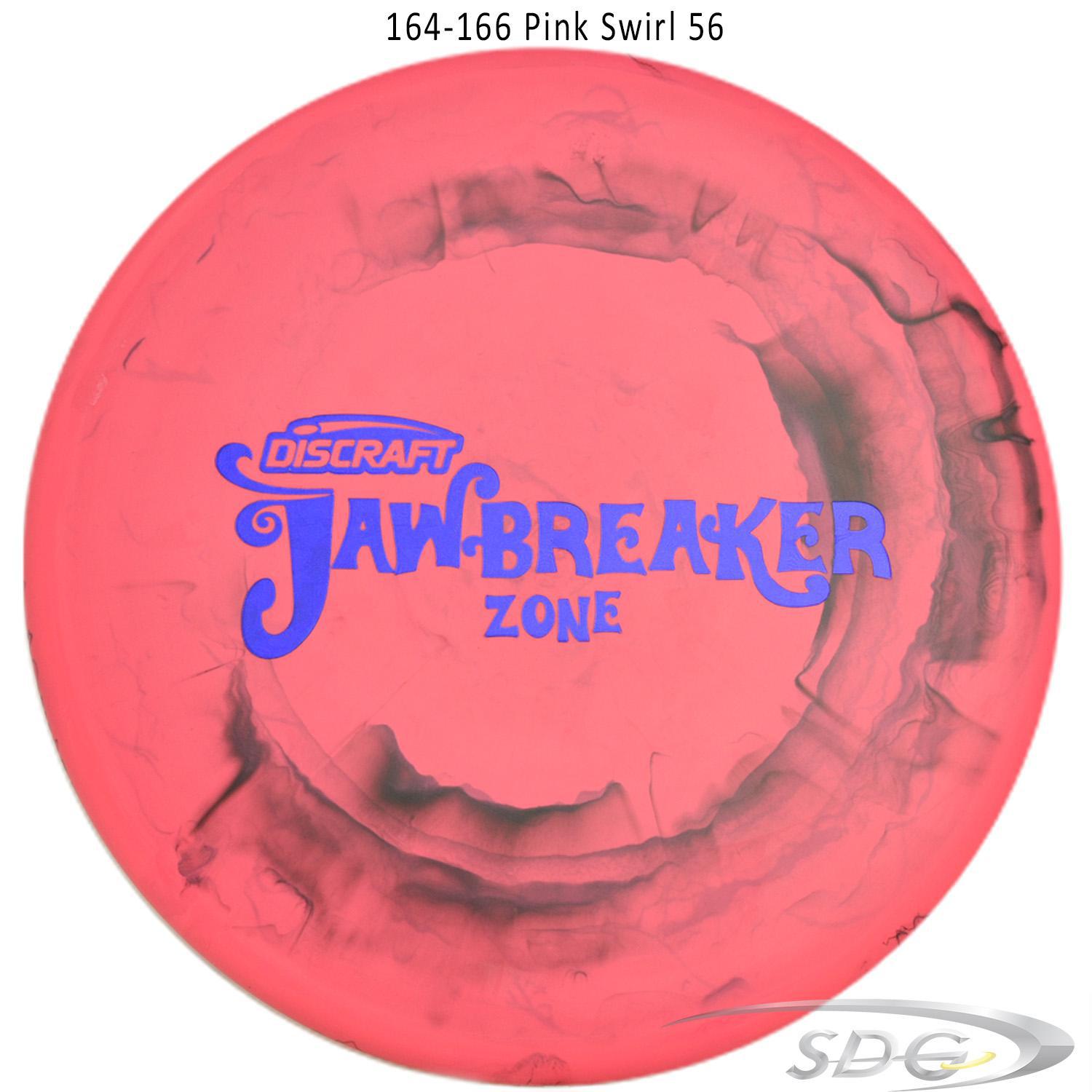 discraft-jawbreaker-zone-disc-golf-putter-169-160-weights 164-166 Pink Swirl 56 