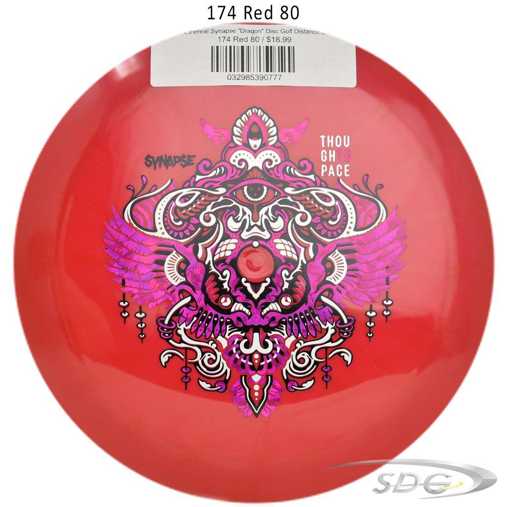tsa-ethereal-synapse-dragon-disc-golf-distance-driver 174 Red 80 