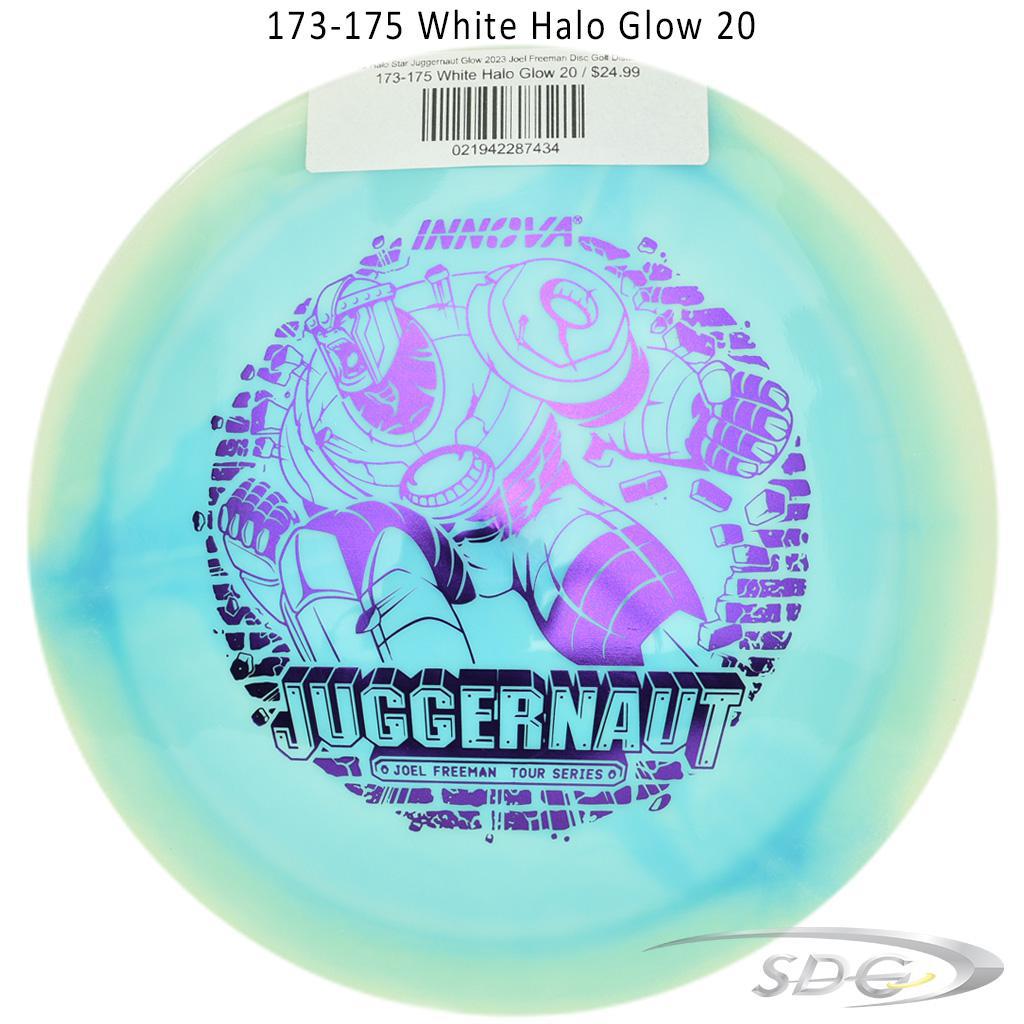 innova-halo-star-juggernaut-glow-2023-joel-freeman-disc-golf-distance-driver 173-175 White Halo Glow 20 