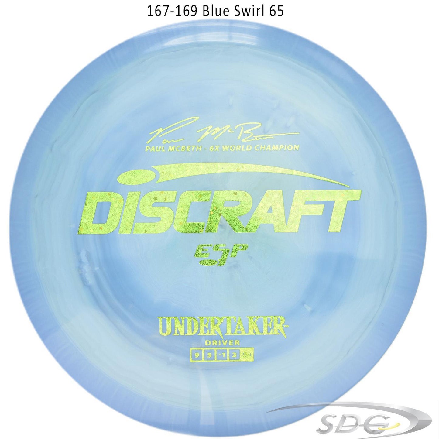 discraft-esp-undertaker-6x-paul-mcbeth-signature-series-disc-golf-distance-driver-169-160-weights 167-169 Blue Swirl 65 