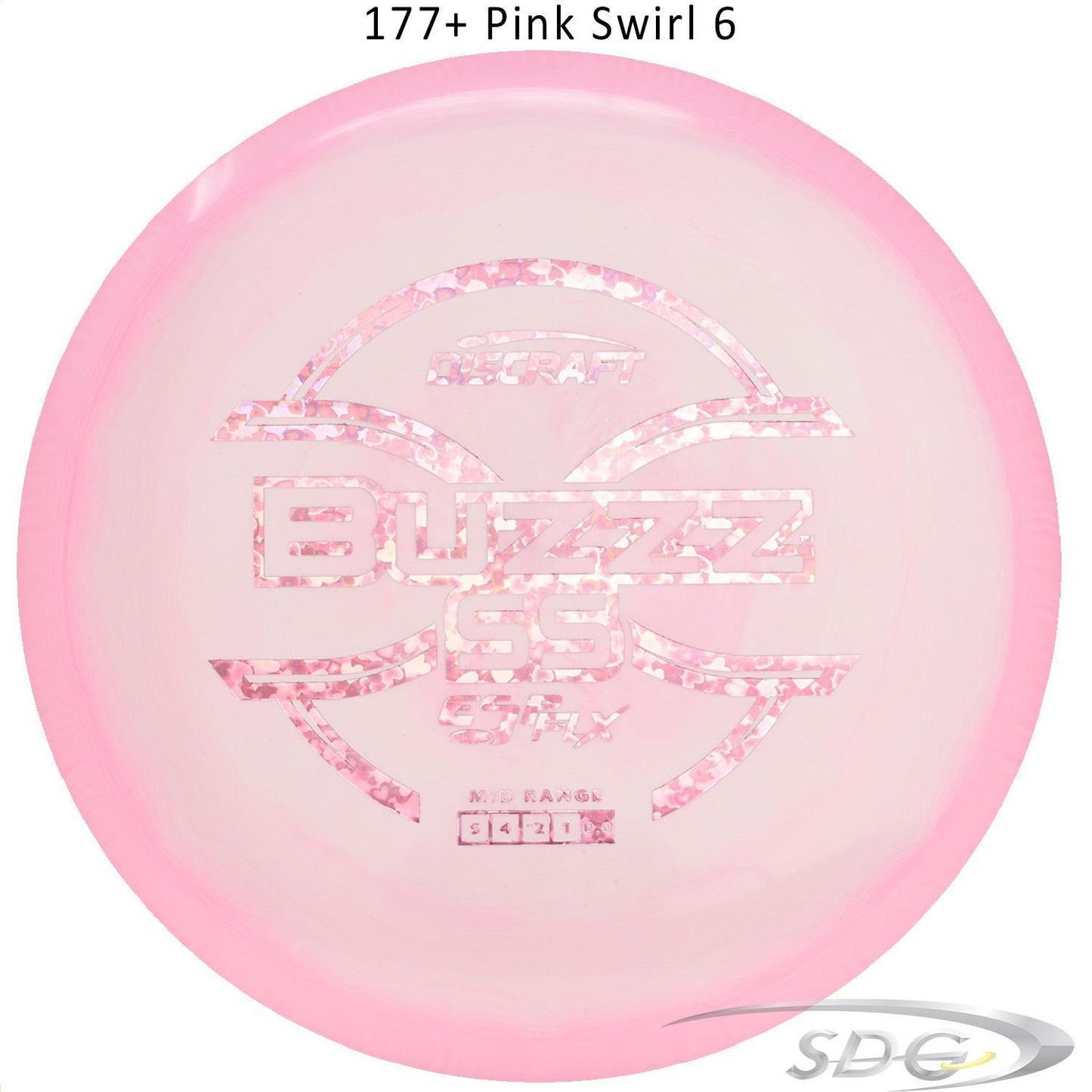 discraft-esp-flx-buzzz-ss-disc-golf-mid-range 177+ Pink Swirl 6 