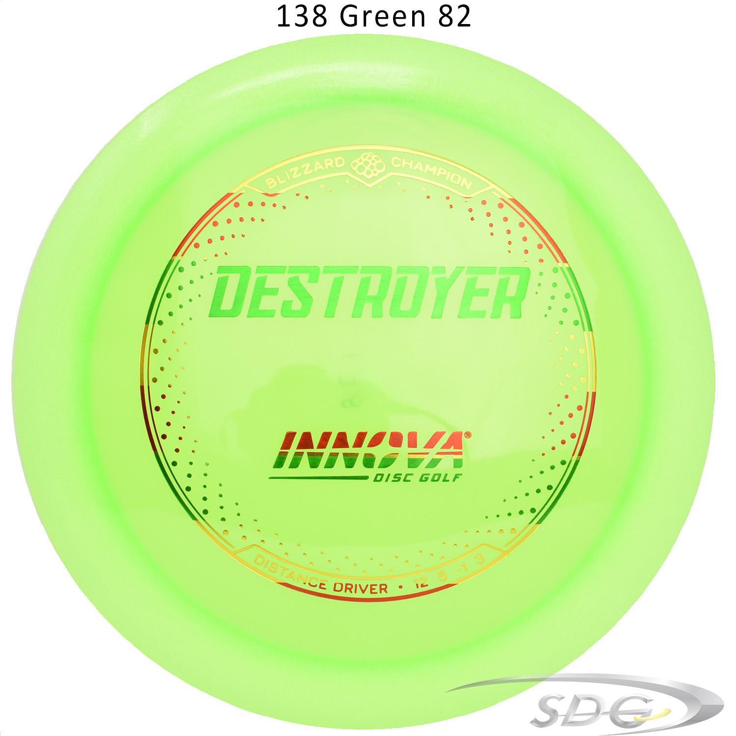 innova-blizzard-champion-destroyer-disc-golf-distance-driver 138 Green 82