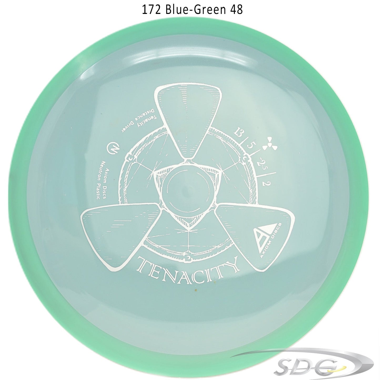 axiom-neutron-tenacity-disc-golf-distance-driver 172 Blue-Green 48 