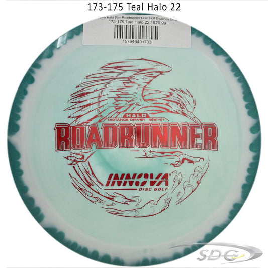 innova-halo-star-roadrunner-disc-golf-distance-driver 173-175 Teal Halo 22 