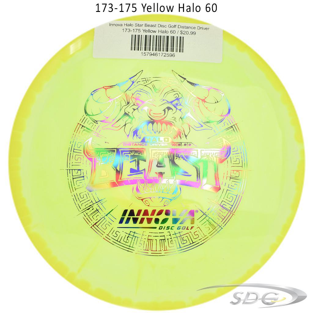 innova-halo-star-beast-disc-golf-distance-driver 173-175 Yellow Halo 60 