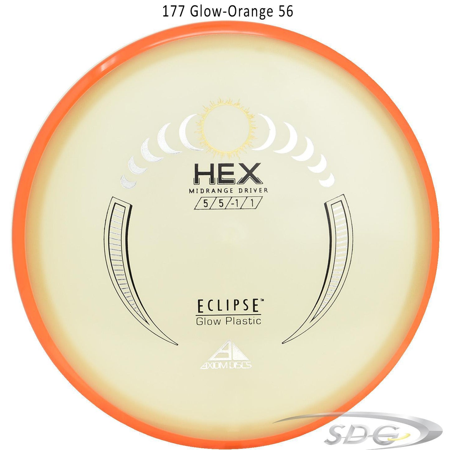 axiom-eclipse-hex-disc-golf-midrange 177 Glow-Orange 56