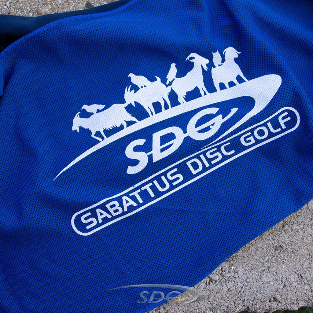 SDG Goat Swish Logo Lightweight Cooling Disc Golf Towel