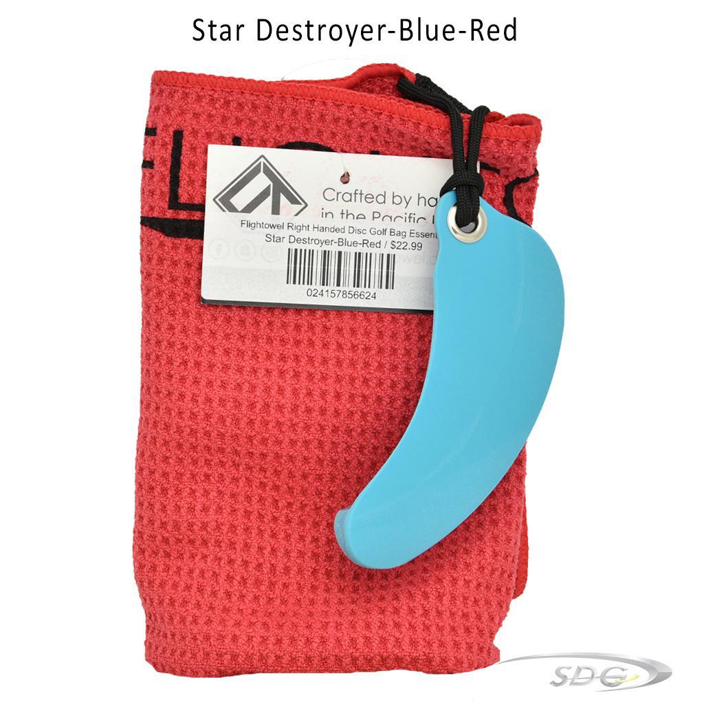 flightowel-right-handed-disc-golf-bag-essential Star Destroyer-Blue-Red 