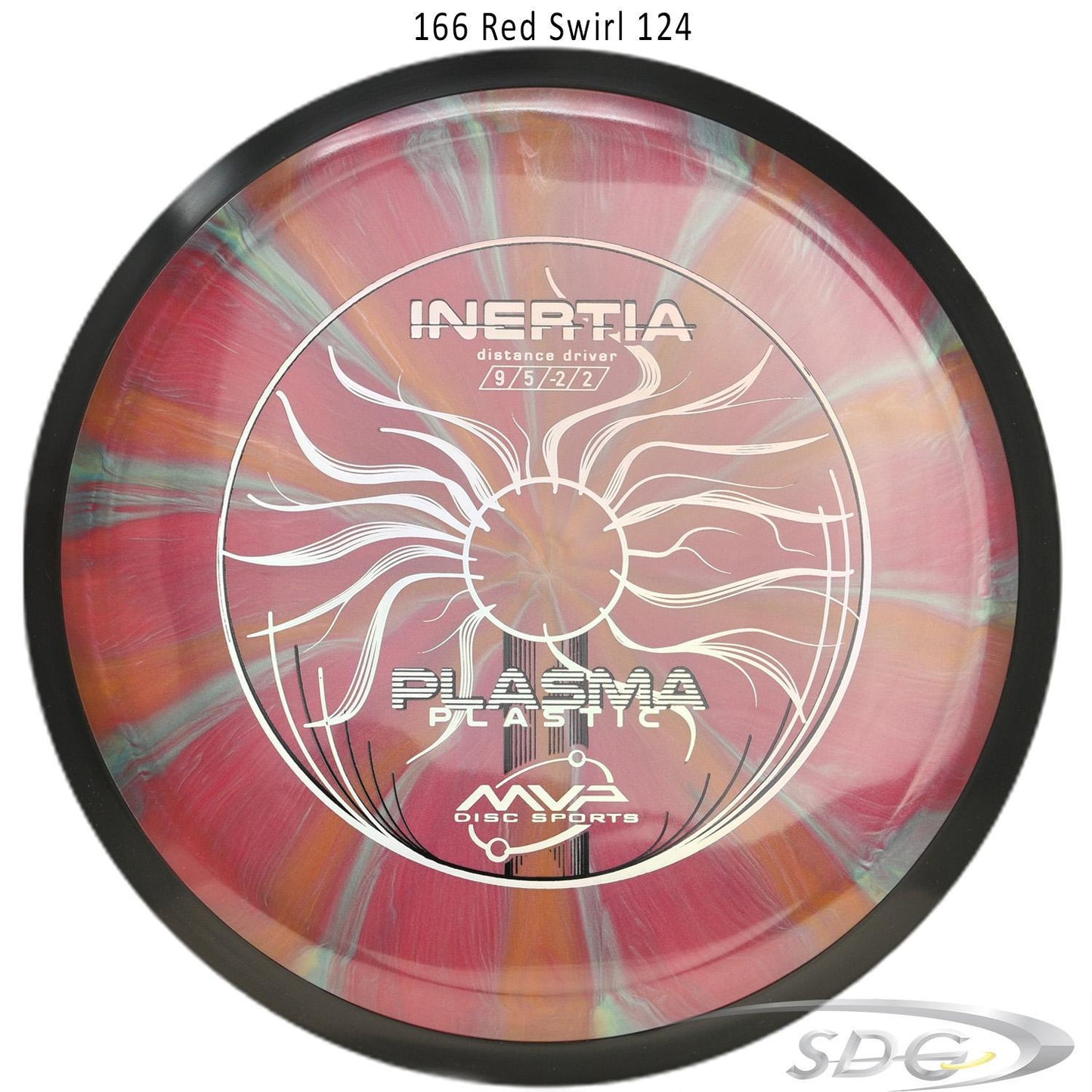 mvp-plasma-inertia-disc-golf-distance-driver 166 Red Swirl 124 