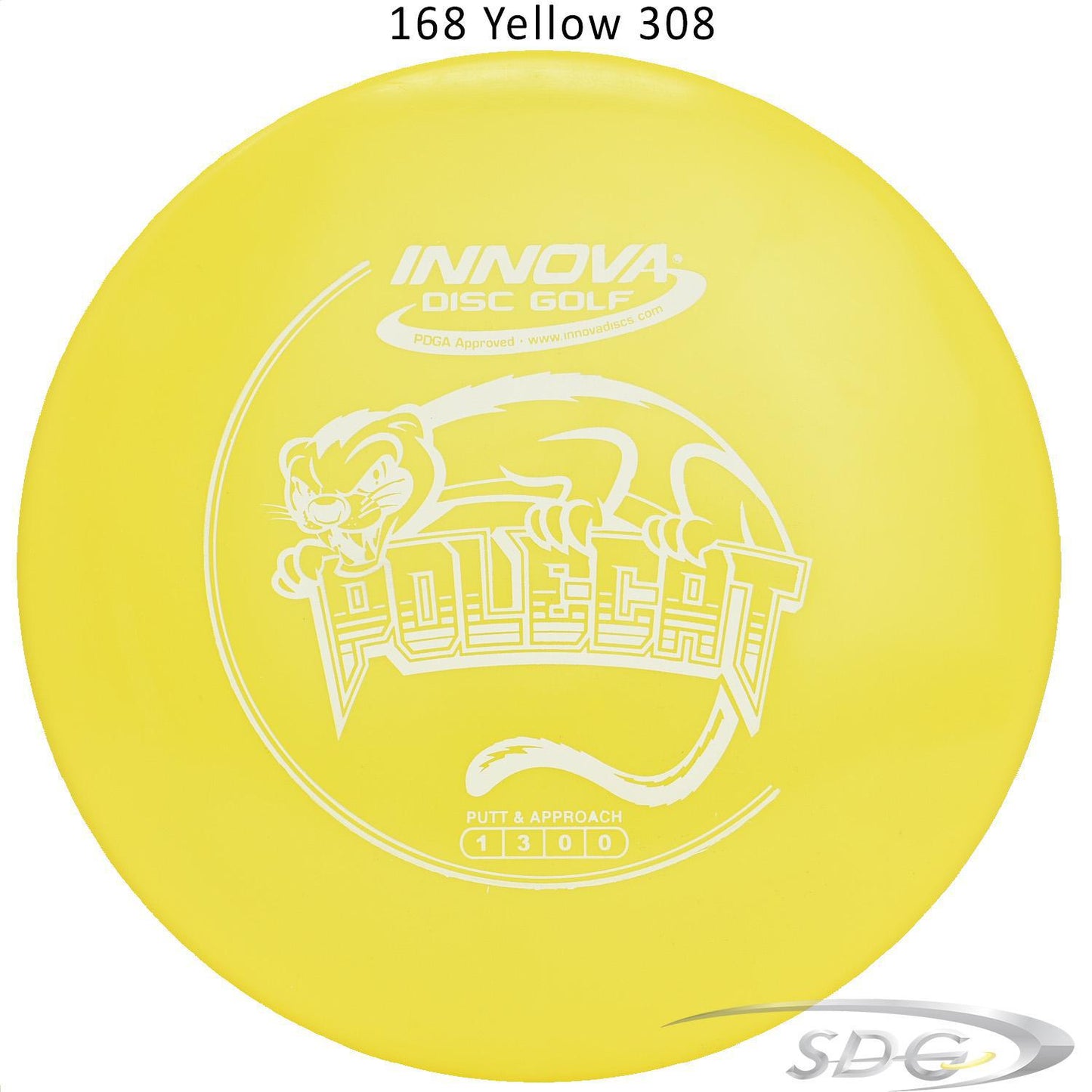 innova-dx-polecat-disc-golf-putter 168 Yellow 308 
