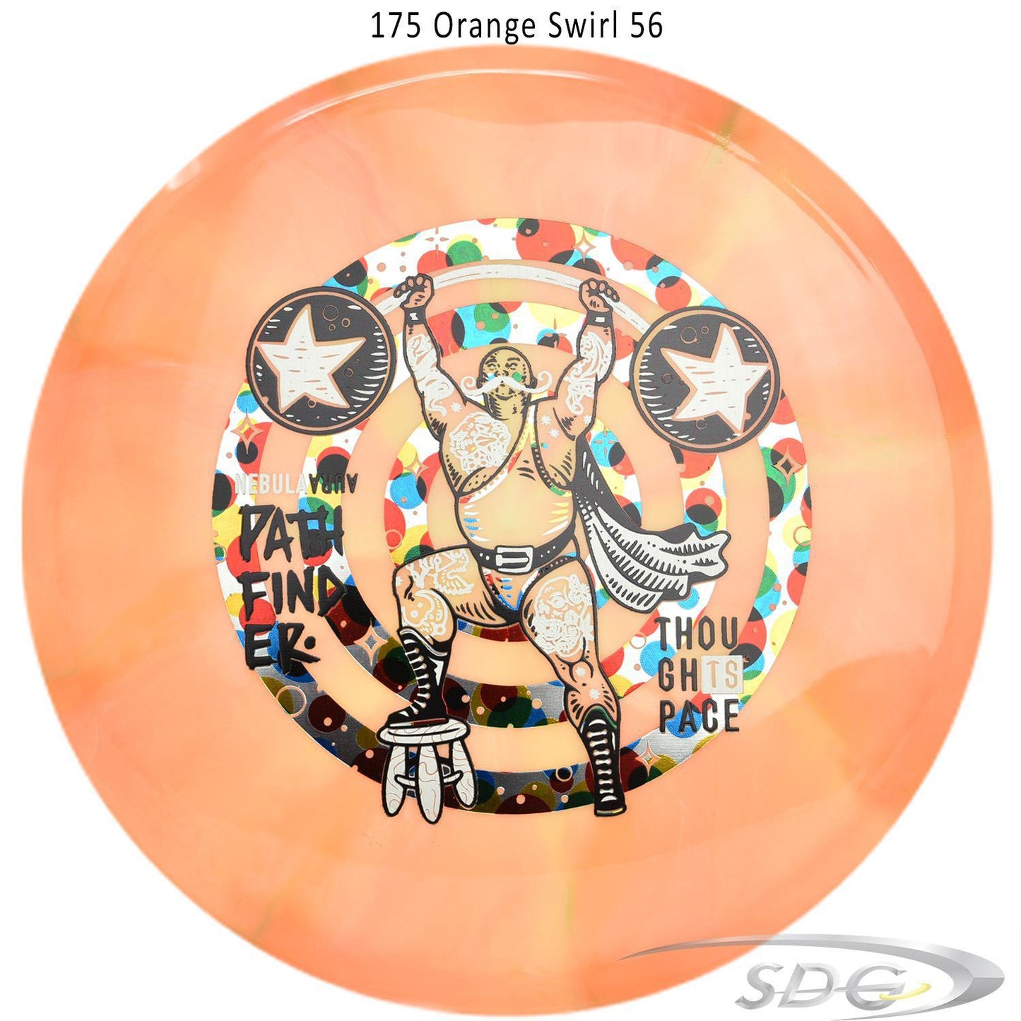 tsa-nebula-aura-pathfinder-strong-man-disc-golf-mid-range 175 Orange Swirl 56 