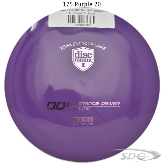 discmania-s-line-dd3-disc-golf-distance-driver 175 Purple 20 