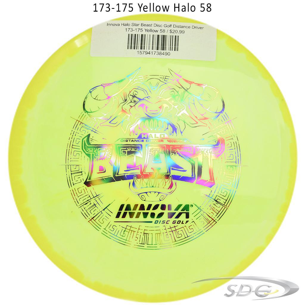 innova-halo-star-beast-disc-golf-distance-driver 173-175 Yellow 58 