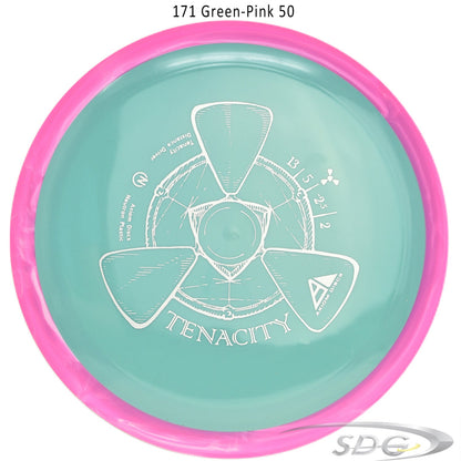 axiom-neutron-tenacity-disc-golf-distance-driver 171 Green-Pink 50 