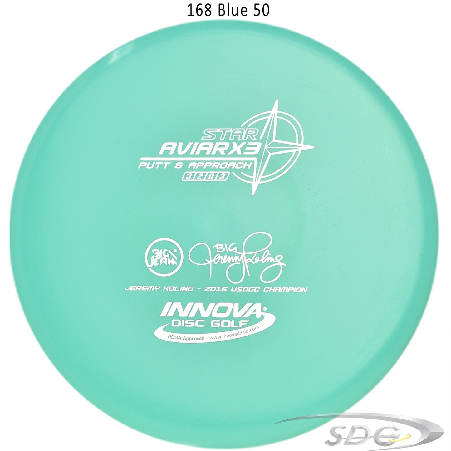 innova-star-aviarx3-jeremy-koling-signature-disc-golf-putter 168 Blue 50 